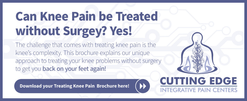 knee pain treatment brochure